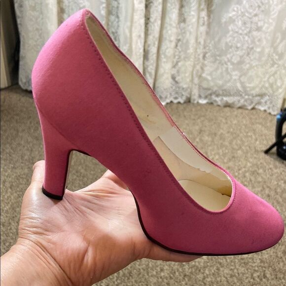 Vintage Elegant Pink Women´s Heels Shoes With 7.5M US